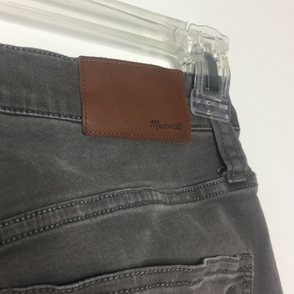 Madewell High Rise Skinny Jeans 26 Raw Hem Gray - Picture 8 of 11